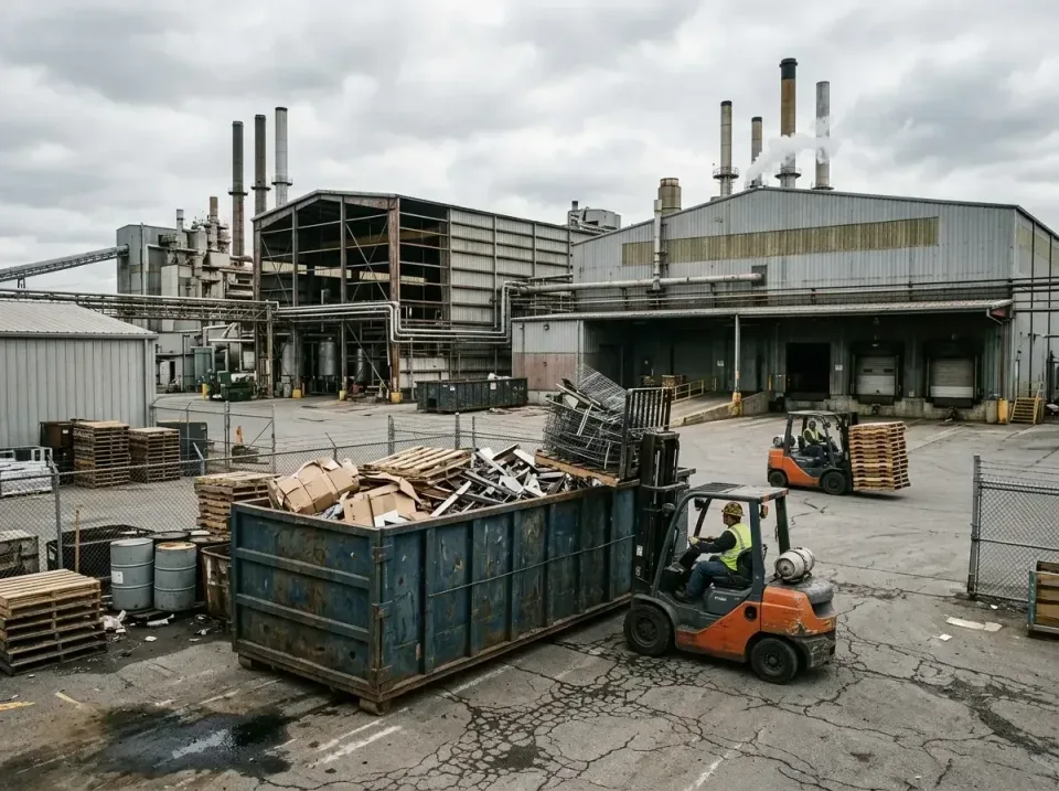 industrial-factory-scrap-conta-003 — frequently asked questions, Cheap Roll-off Dumpster Rentals in Ballwin, MO